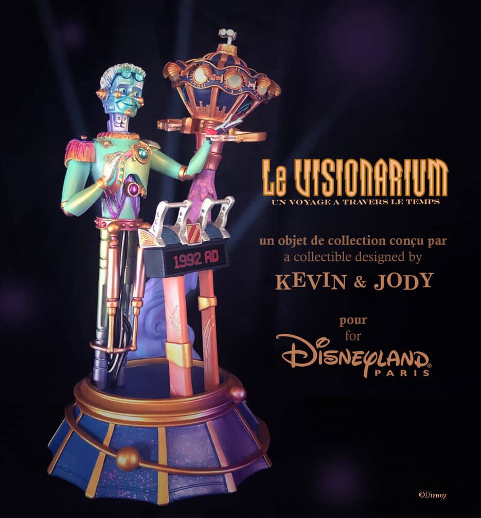 La figurine Le Visionarium par les artistes Kevin & Jody est disponible à partir d’aujourd’hui en exclusivité pour Disneyland Paris